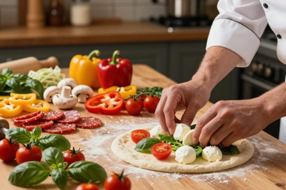 Jak układać składniki na pizzy