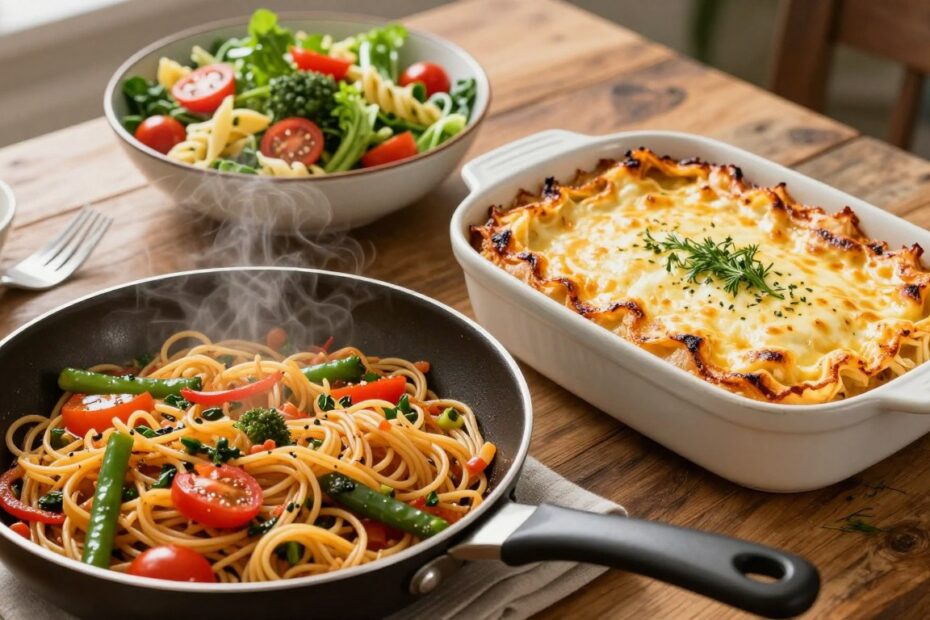 Co zrobić z resztek makaronu