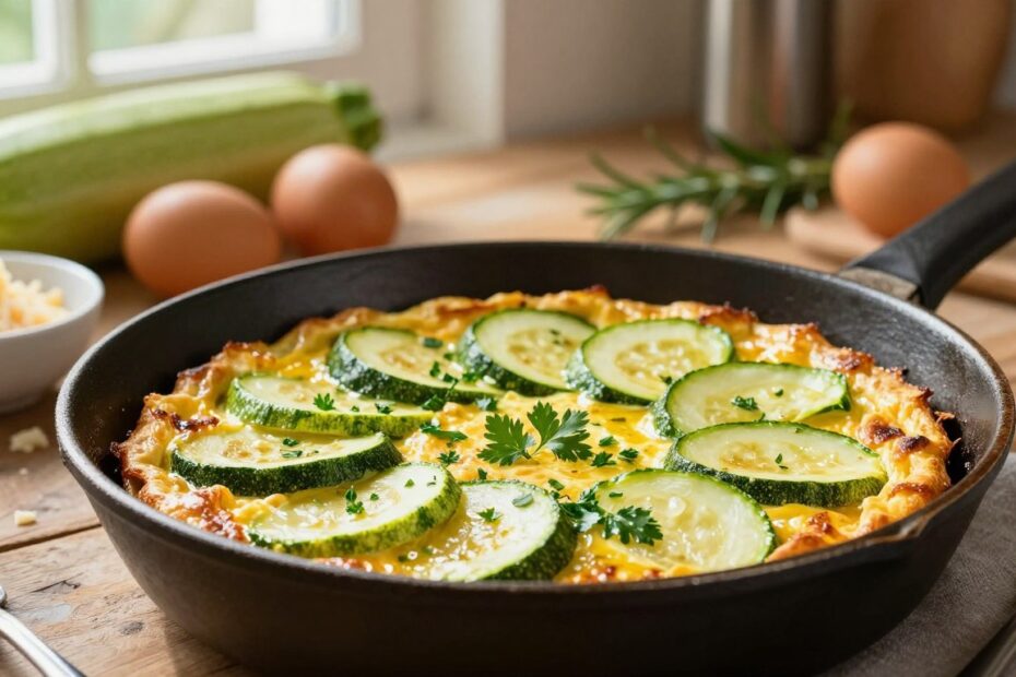 Frittata z cukinią z patelni