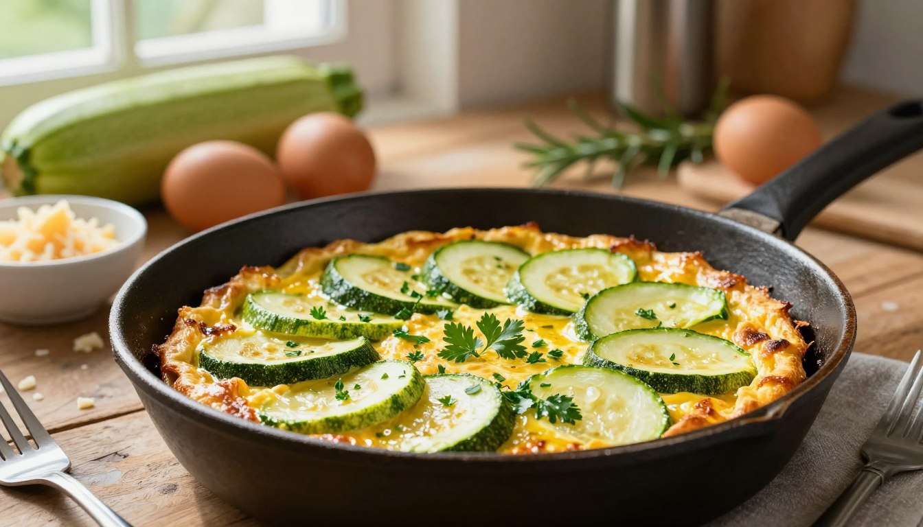 Frittata z cukinią z patelni