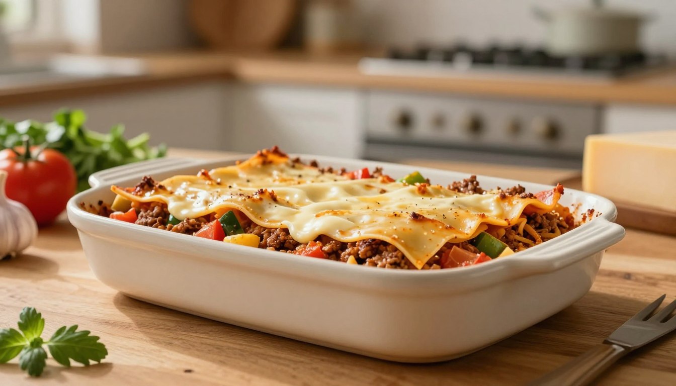 Ile piec lasagne z surowym makaronem