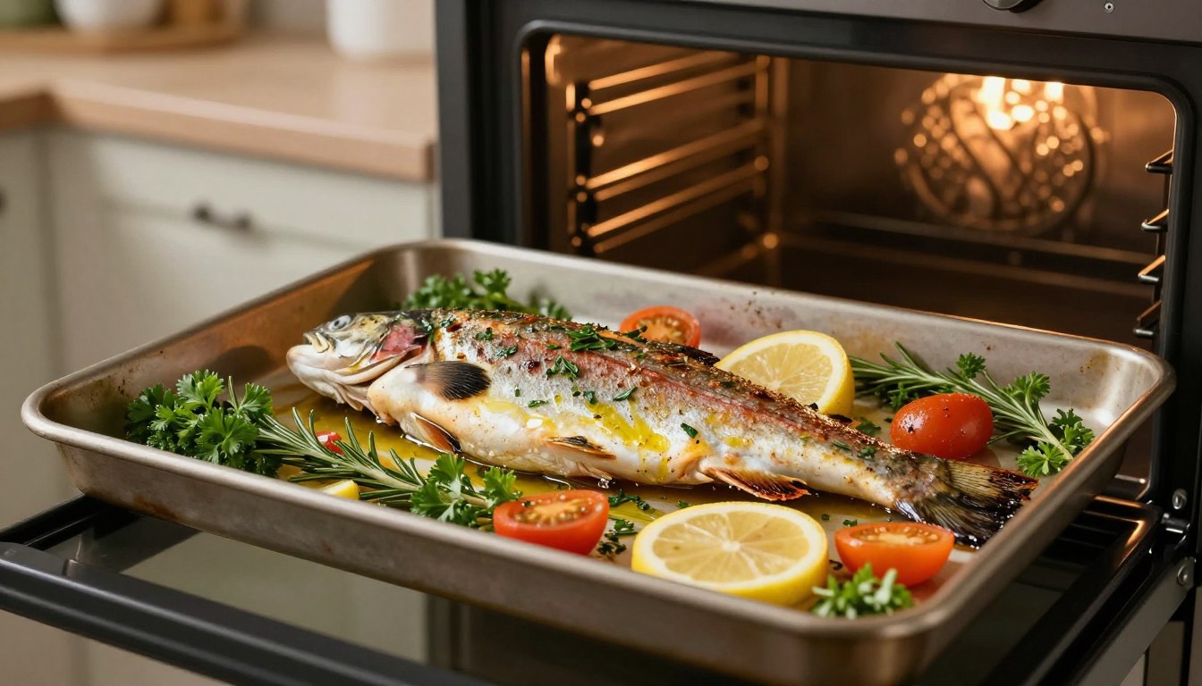 Ile piec pstrąga w piekarniku