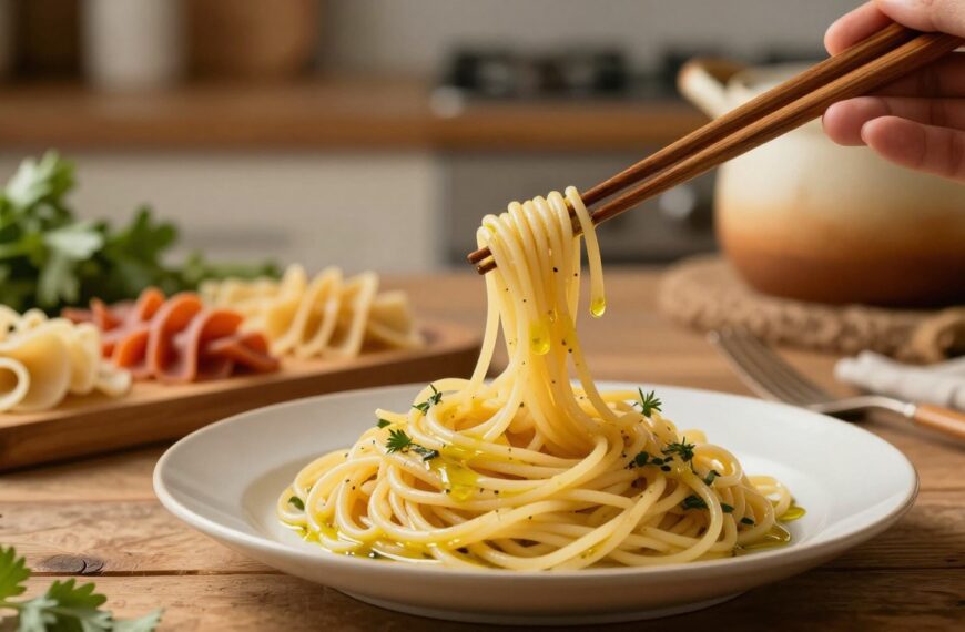 Jak jeść pałeczkami makaron