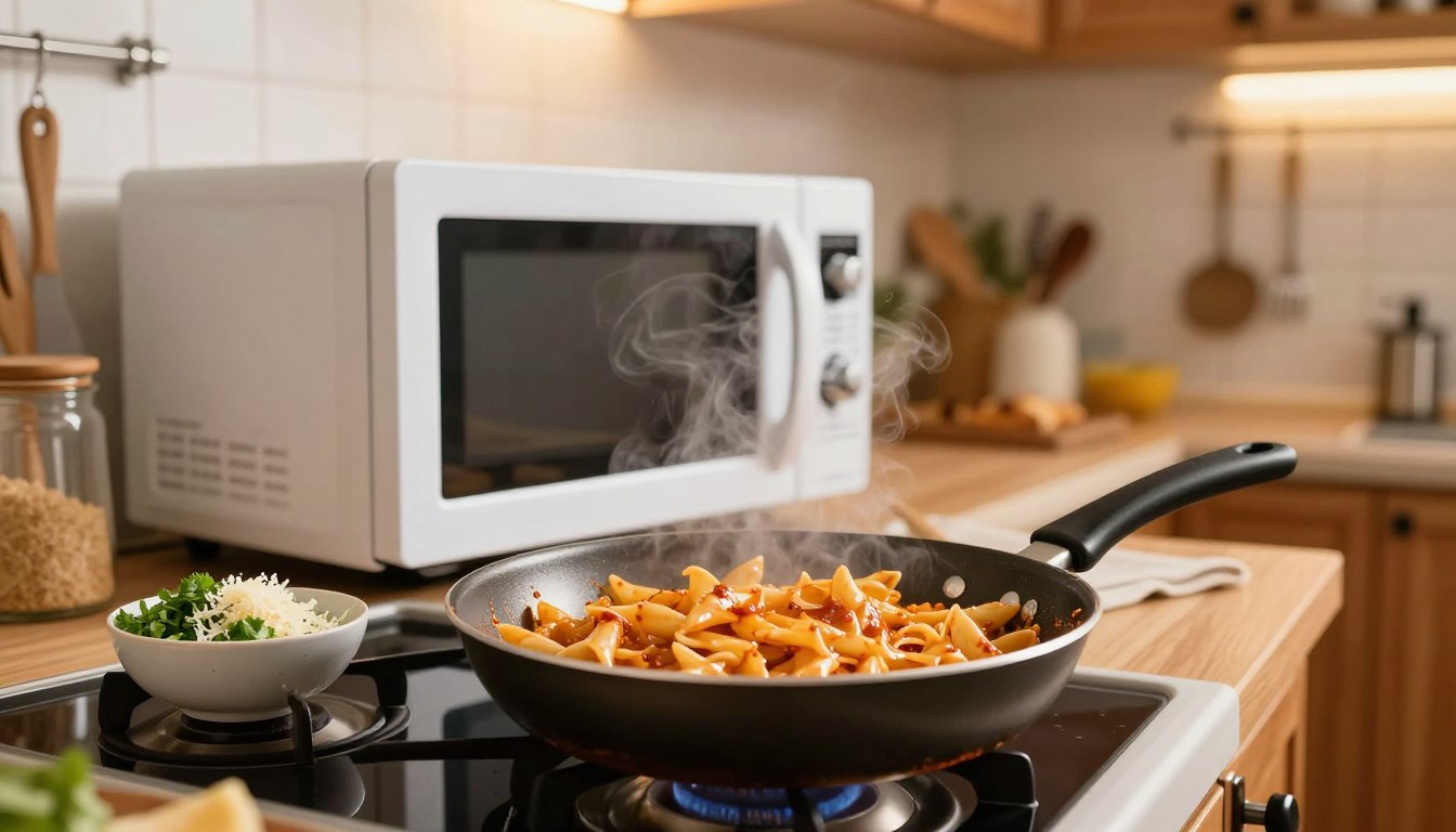 Jak podgrzać makaron