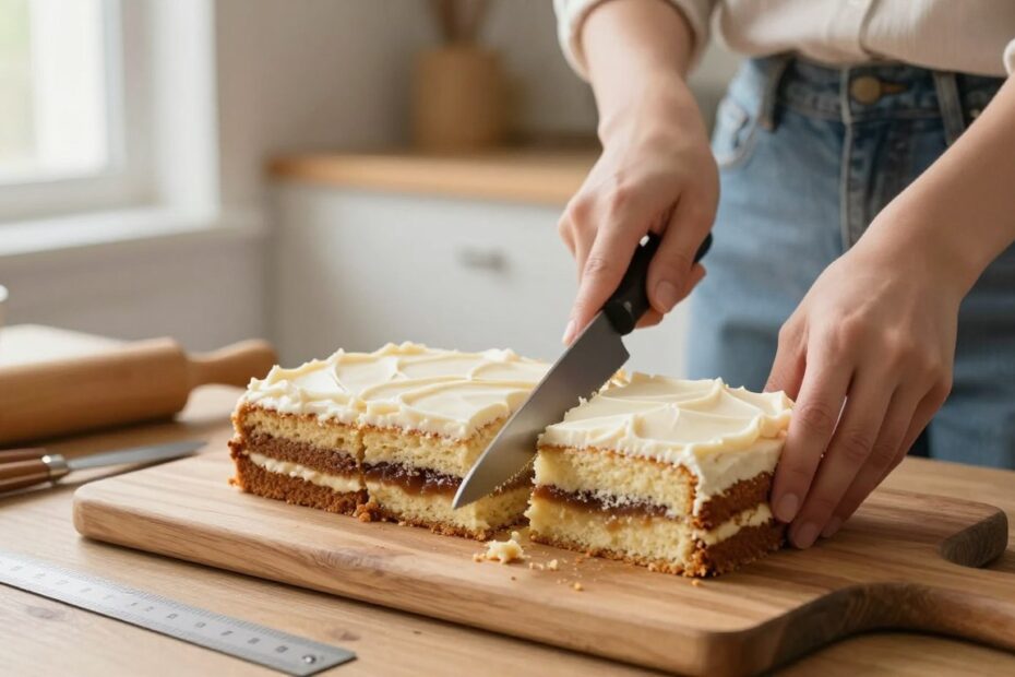 Jak pokroić ciasto na równe kawałki