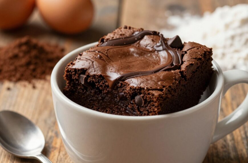 Jak zrobić brownie w kubku, które jest wilgotne w środku: przepis, czas w mikrofali i dodatki