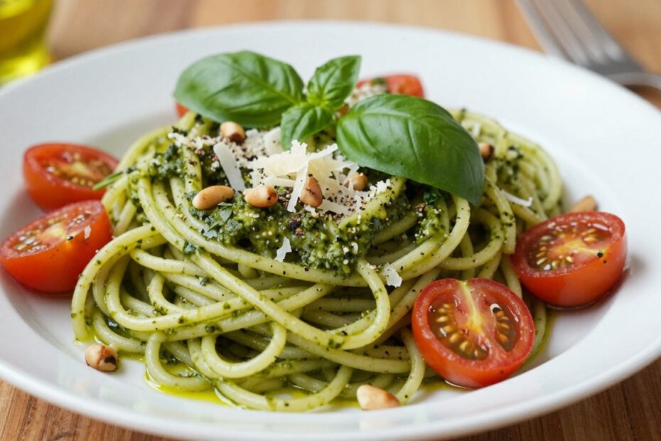 Jak zrobić makaron z pesto