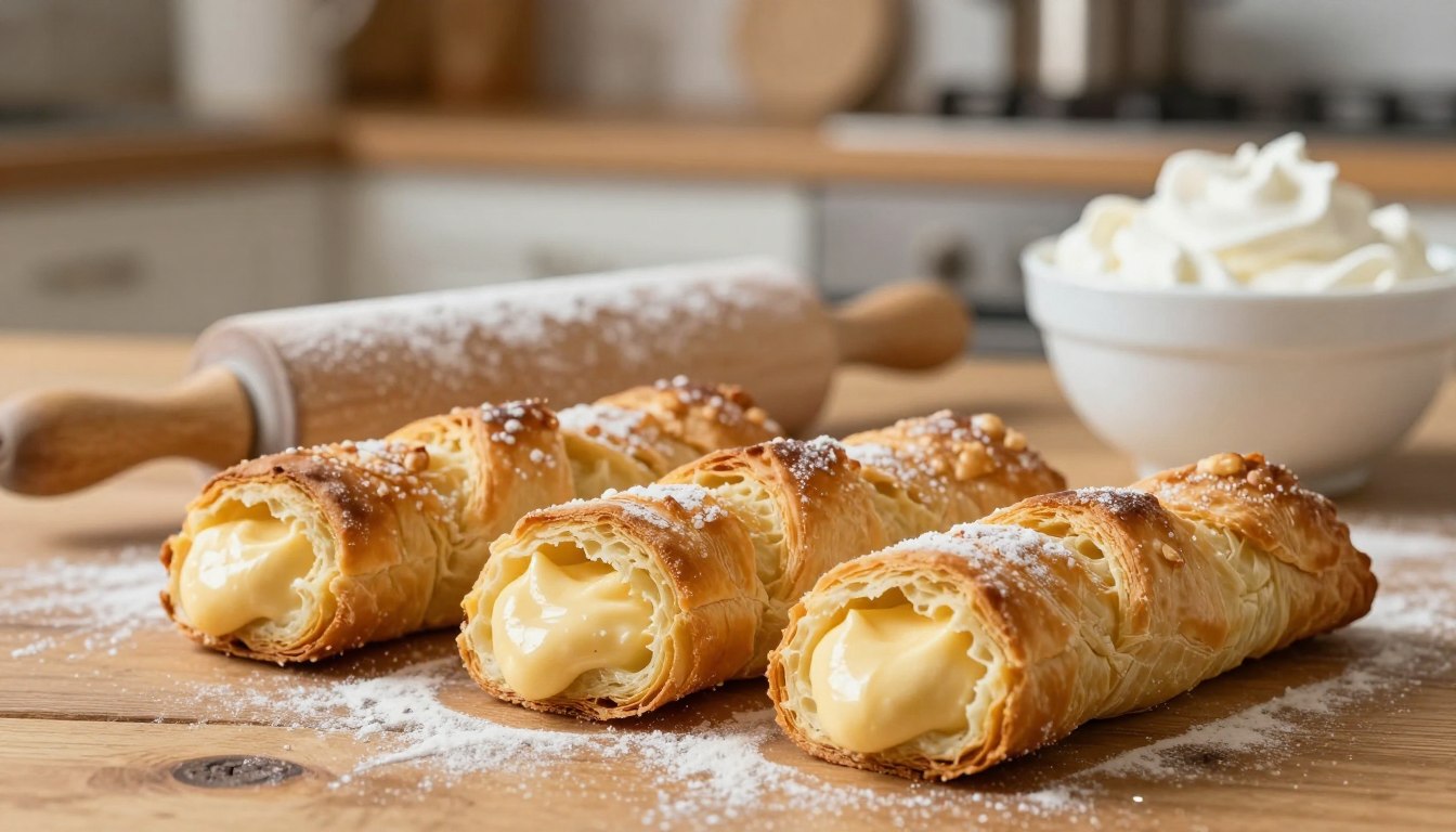 Jak zrobić rurki z ciasta francuskiego