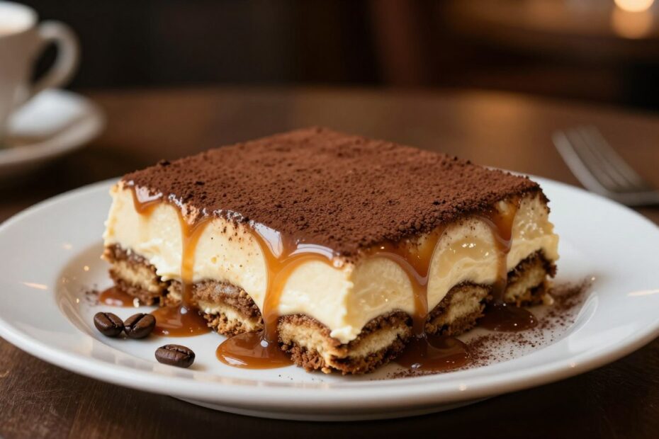 Kajmakowe tiramisu