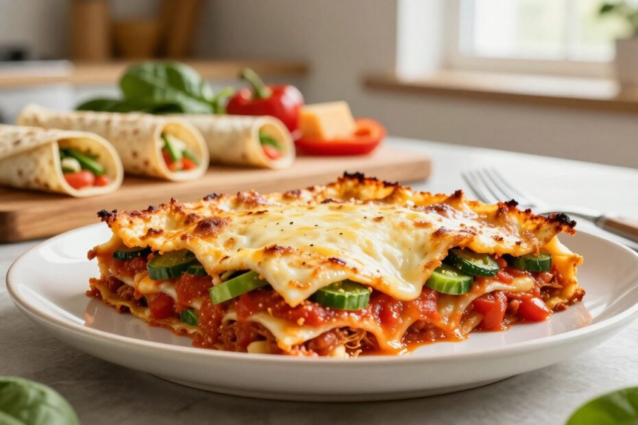Lasagne z tortilli