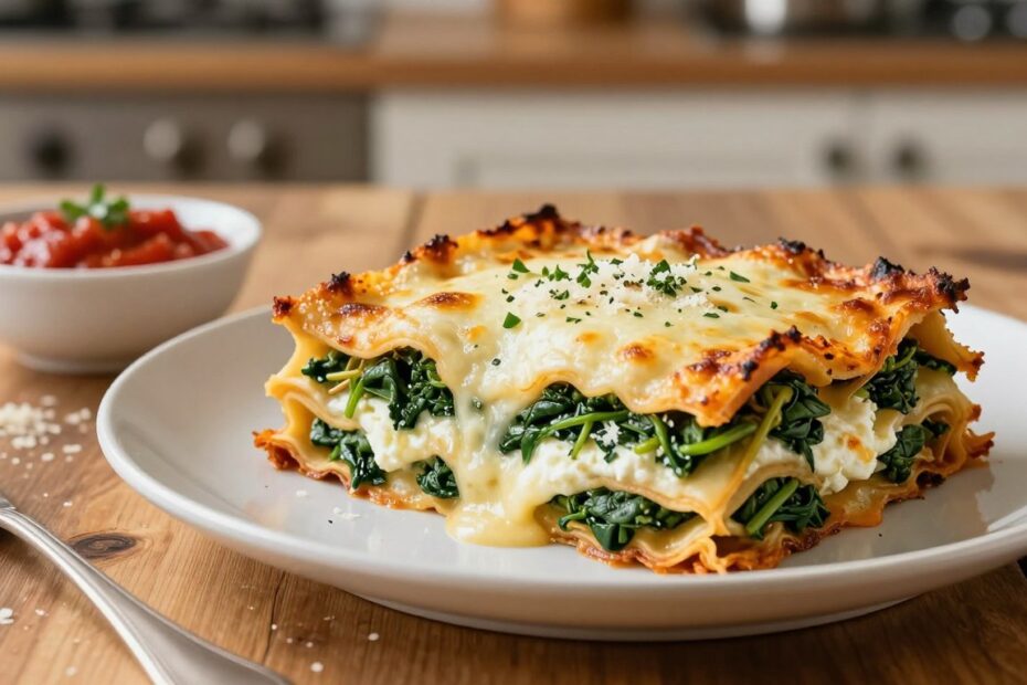 Lasagne ze szpinakiem i ricottą