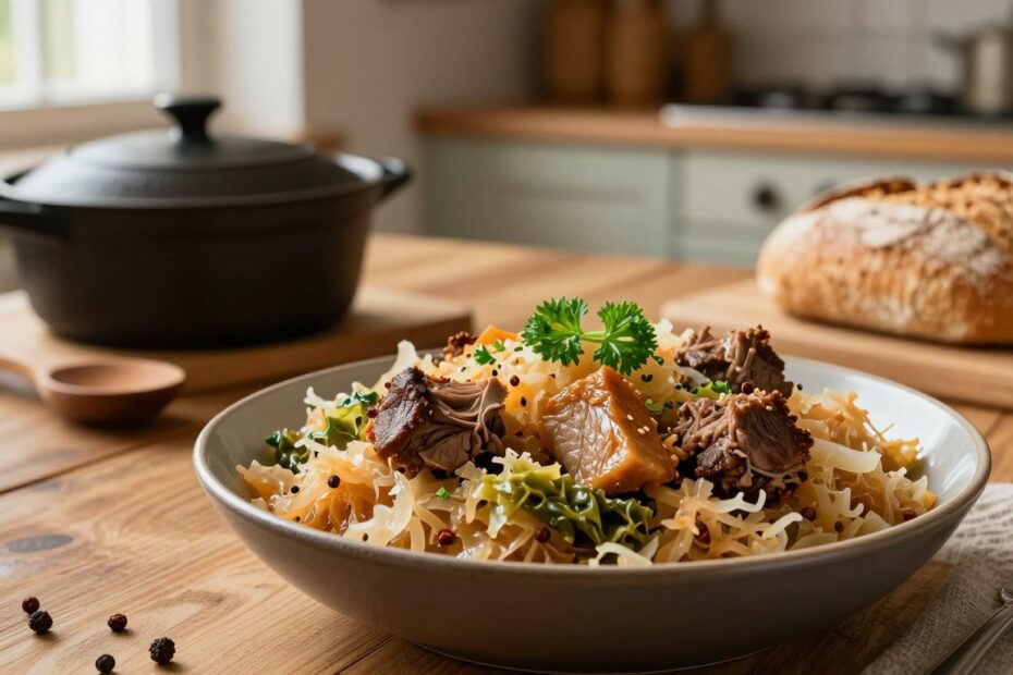 Bardzo dobry bigos z kiszonej kapusty